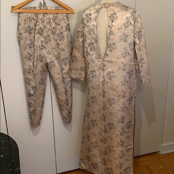 Vintage handmade tailored tunic / pants set - Picture 5 of 7